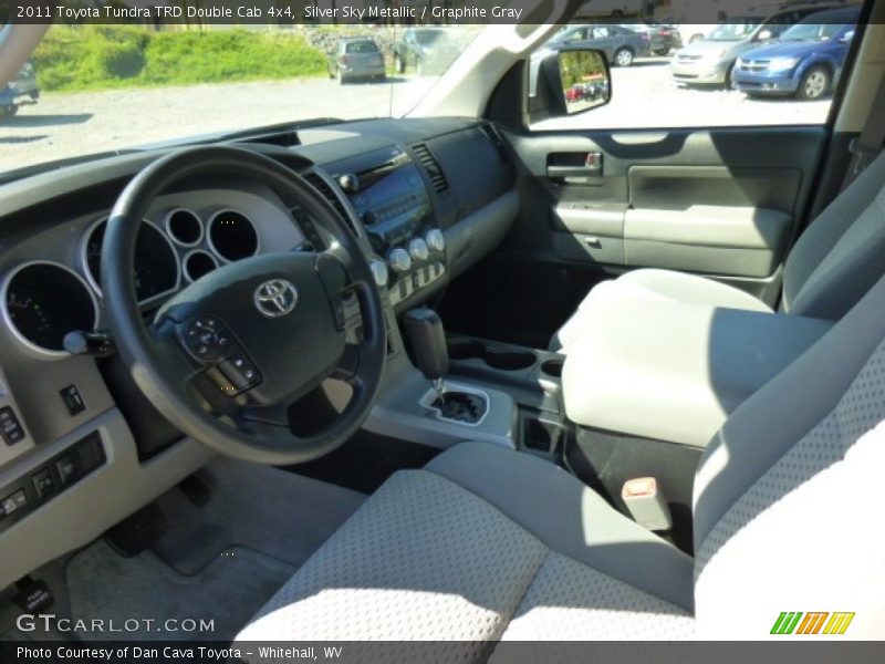 Silver Sky Metallic / Graphite Gray 2011 Toyota Tundra TRD Double Cab 4x4