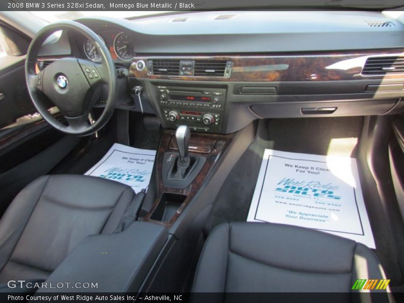 Montego Blue Metallic / Black 2008 BMW 3 Series 328xi Sedan