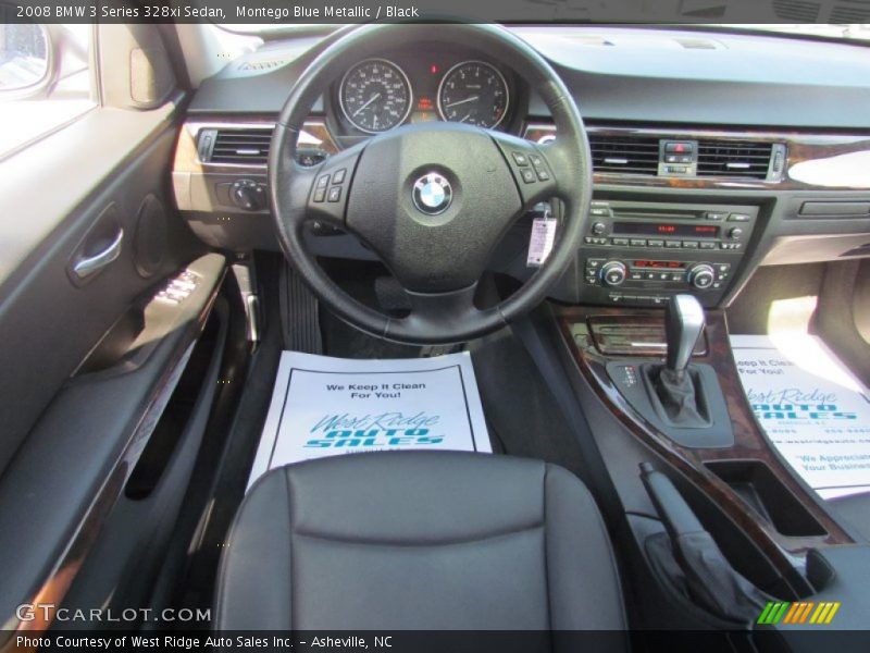 Montego Blue Metallic / Black 2008 BMW 3 Series 328xi Sedan