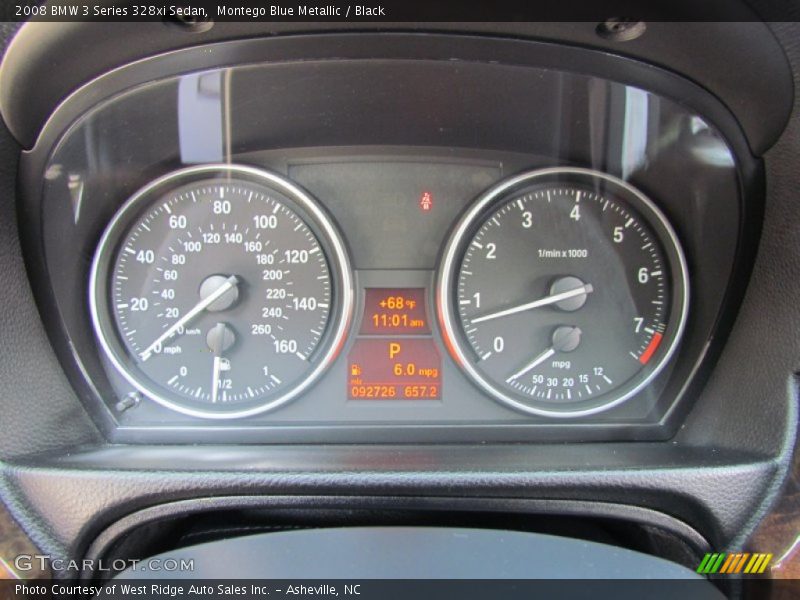  2008 3 Series 328xi Sedan 328xi Sedan Gauges