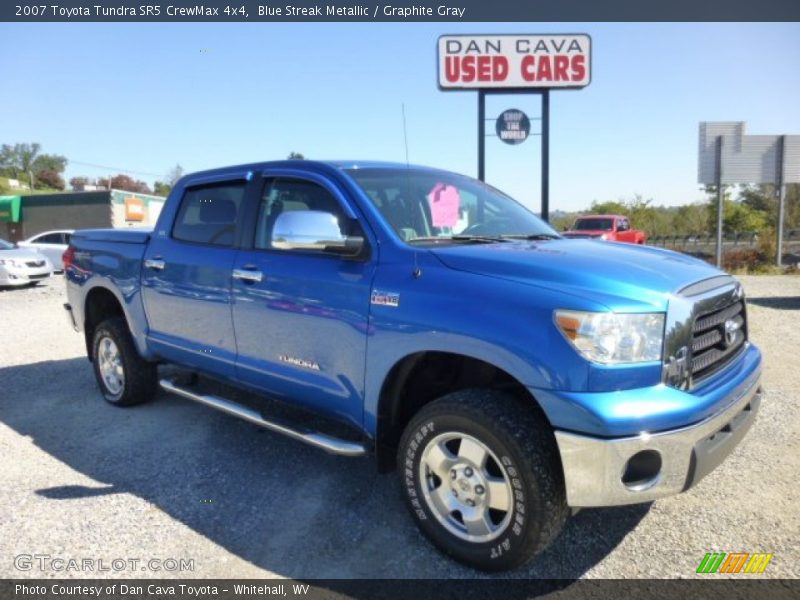 Blue Streak Metallic / Graphite Gray 2007 Toyota Tundra SR5 CrewMax 4x4