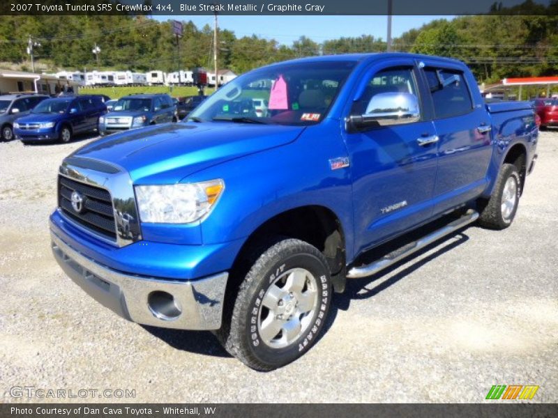 Blue Streak Metallic / Graphite Gray 2007 Toyota Tundra SR5 CrewMax 4x4