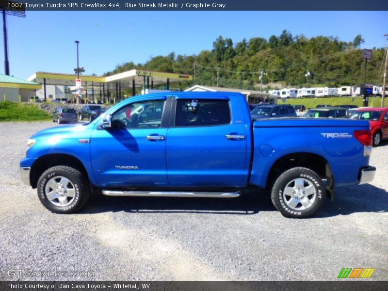 Blue Streak Metallic / Graphite Gray 2007 Toyota Tundra SR5 CrewMax 4x4