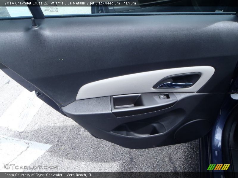 Atlantis Blue Metallic / Jet Black/Medium Titanium 2014 Chevrolet Cruze LS