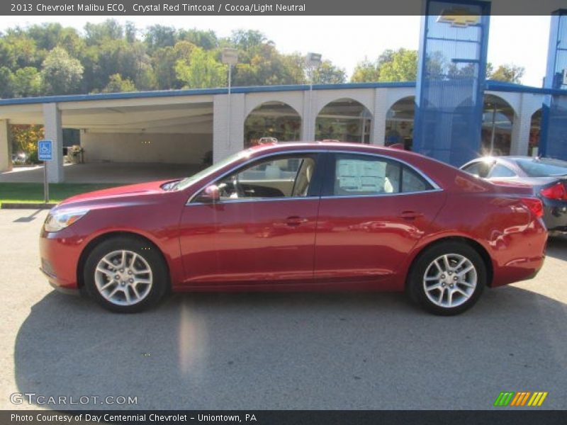 Crystal Red Tintcoat / Cocoa/Light Neutral 2013 Chevrolet Malibu ECO