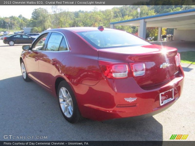 Crystal Red Tintcoat / Cocoa/Light Neutral 2013 Chevrolet Malibu ECO