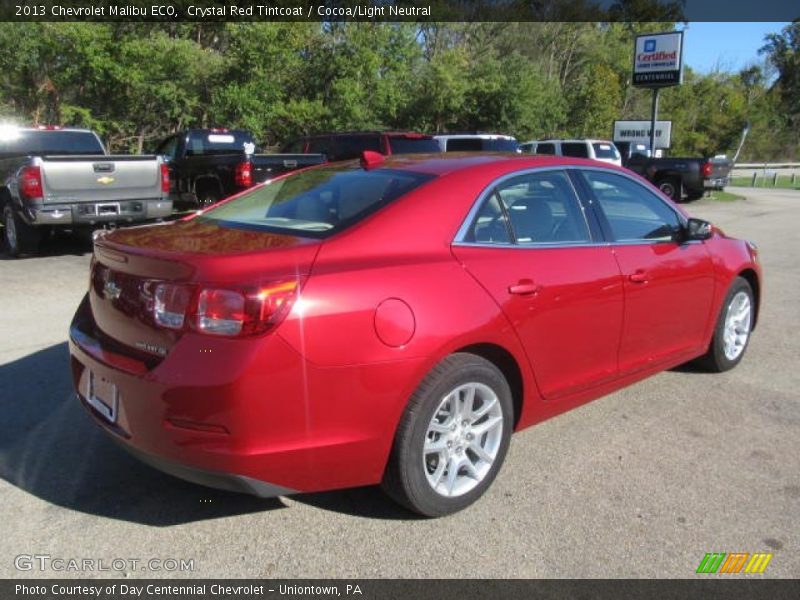 Crystal Red Tintcoat / Cocoa/Light Neutral 2013 Chevrolet Malibu ECO