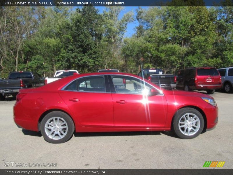 Crystal Red Tintcoat / Cocoa/Light Neutral 2013 Chevrolet Malibu ECO