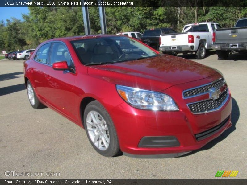 Crystal Red Tintcoat / Cocoa/Light Neutral 2013 Chevrolet Malibu ECO