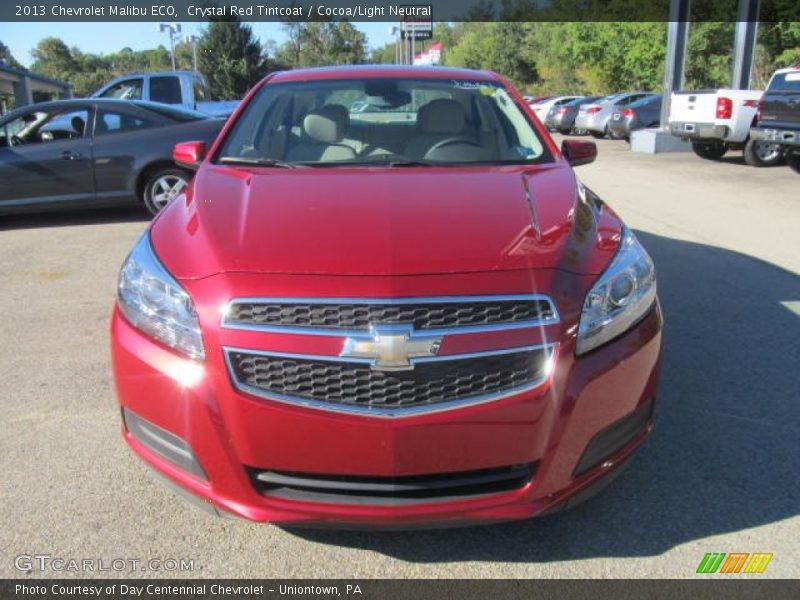 Crystal Red Tintcoat / Cocoa/Light Neutral 2013 Chevrolet Malibu ECO