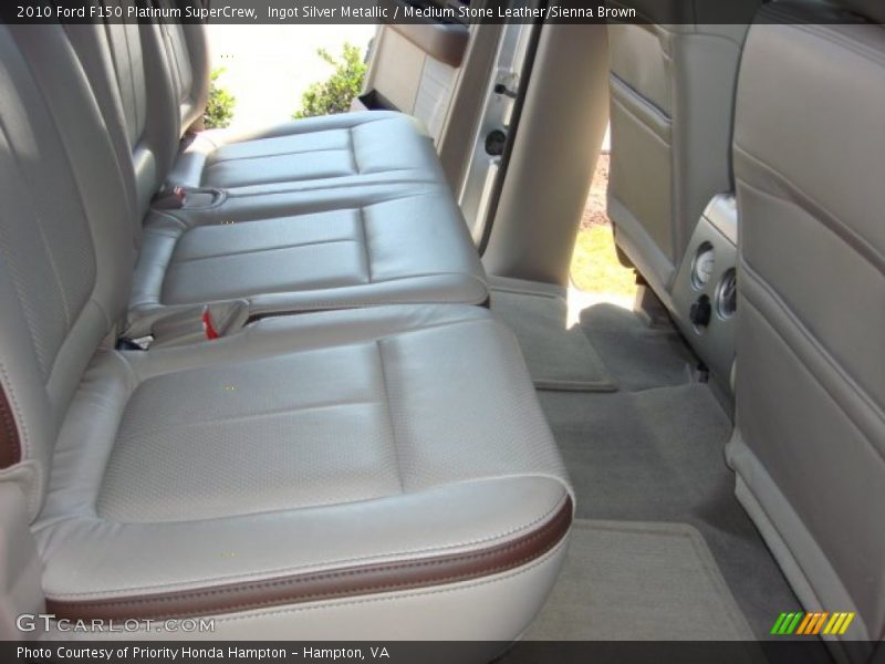 Ingot Silver Metallic / Medium Stone Leather/Sienna Brown 2010 Ford F150 Platinum SuperCrew