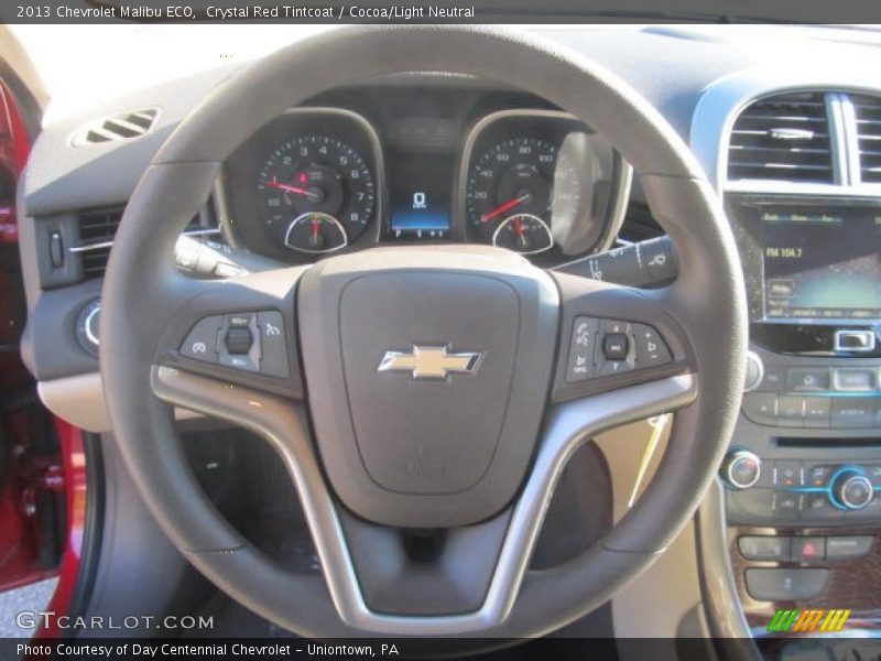 Crystal Red Tintcoat / Cocoa/Light Neutral 2013 Chevrolet Malibu ECO