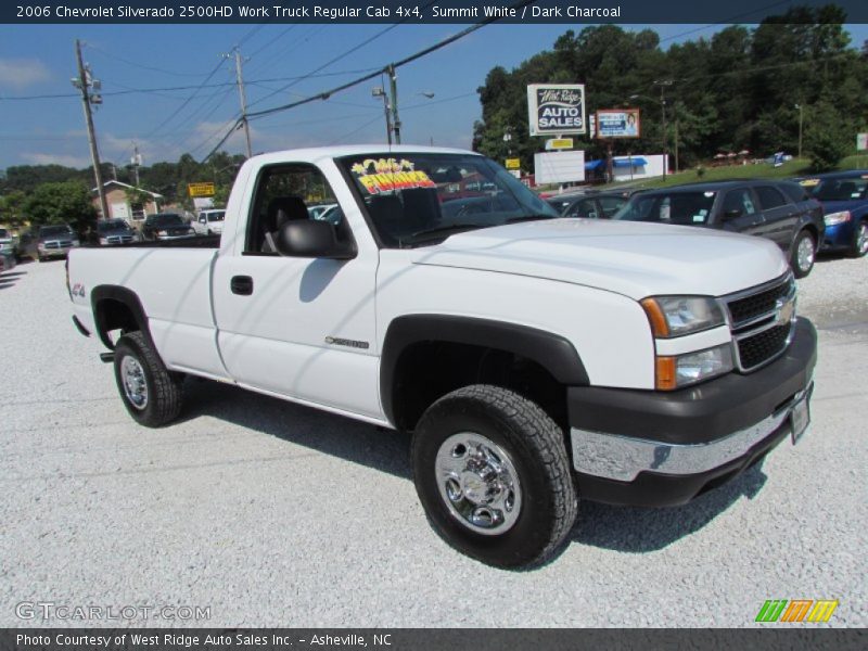 Summit White / Dark Charcoal 2006 Chevrolet Silverado 2500HD Work Truck Regular Cab 4x4