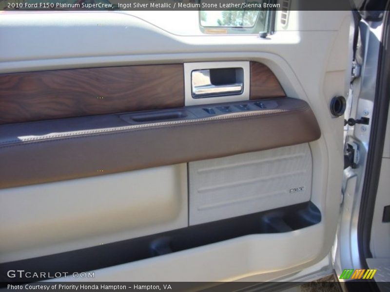 Ingot Silver Metallic / Medium Stone Leather/Sienna Brown 2010 Ford F150 Platinum SuperCrew
