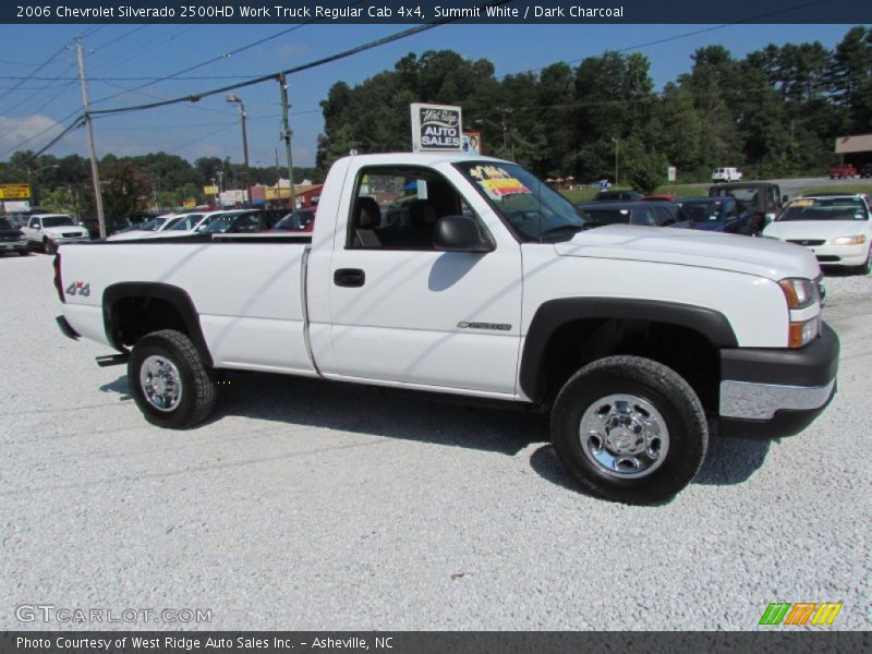Summit White / Dark Charcoal 2006 Chevrolet Silverado 2500HD Work Truck Regular Cab 4x4