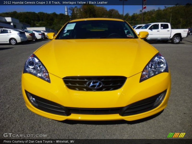 Interlagos Yellow / Black Leather 2012 Hyundai Genesis Coupe 3.8 Track