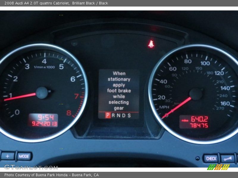 Brilliant Black / Black 2008 Audi A4 2.0T quattro Cabriolet
