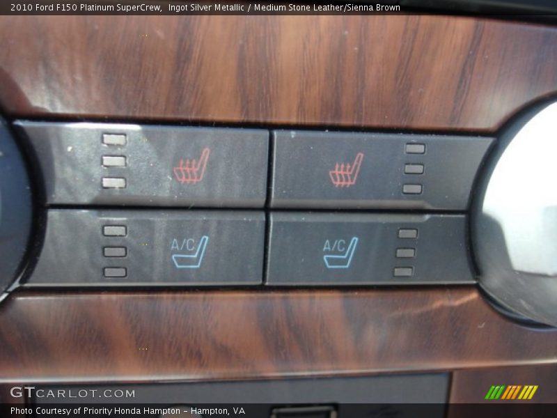 Ingot Silver Metallic / Medium Stone Leather/Sienna Brown 2010 Ford F150 Platinum SuperCrew