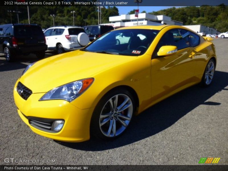 Interlagos Yellow / Black Leather 2012 Hyundai Genesis Coupe 3.8 Track