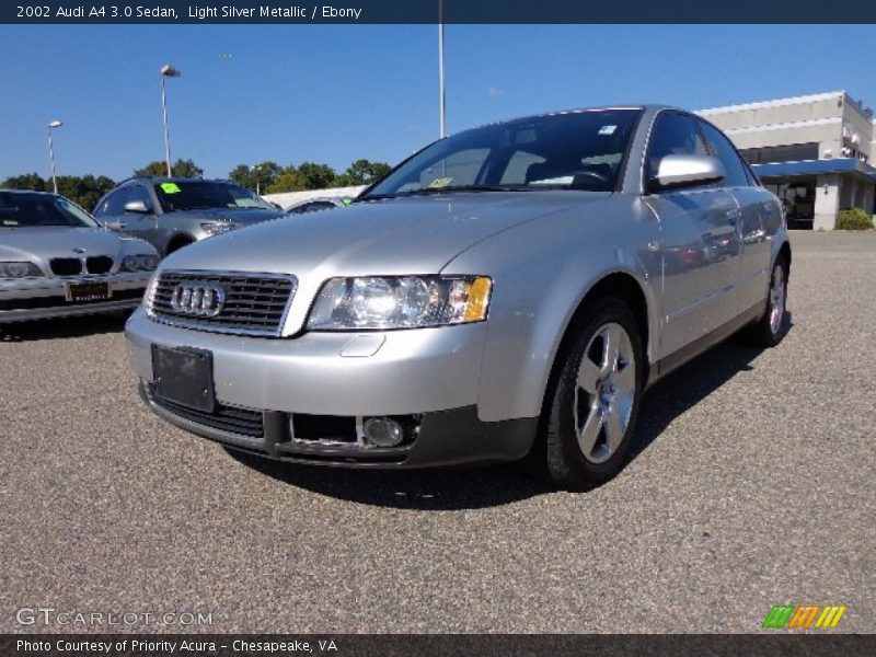 Light Silver Metallic / Ebony 2002 Audi A4 3.0 Sedan