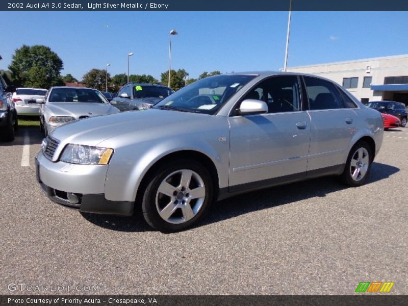 Light Silver Metallic / Ebony 2002 Audi A4 3.0 Sedan