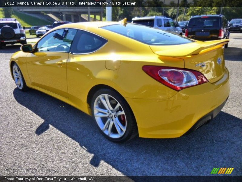 Interlagos Yellow / Black Leather 2012 Hyundai Genesis Coupe 3.8 Track