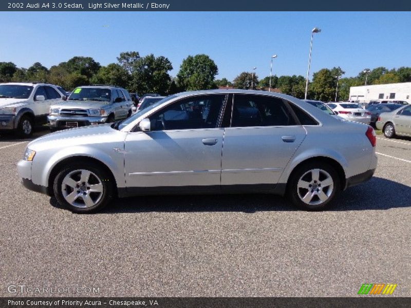 Light Silver Metallic / Ebony 2002 Audi A4 3.0 Sedan