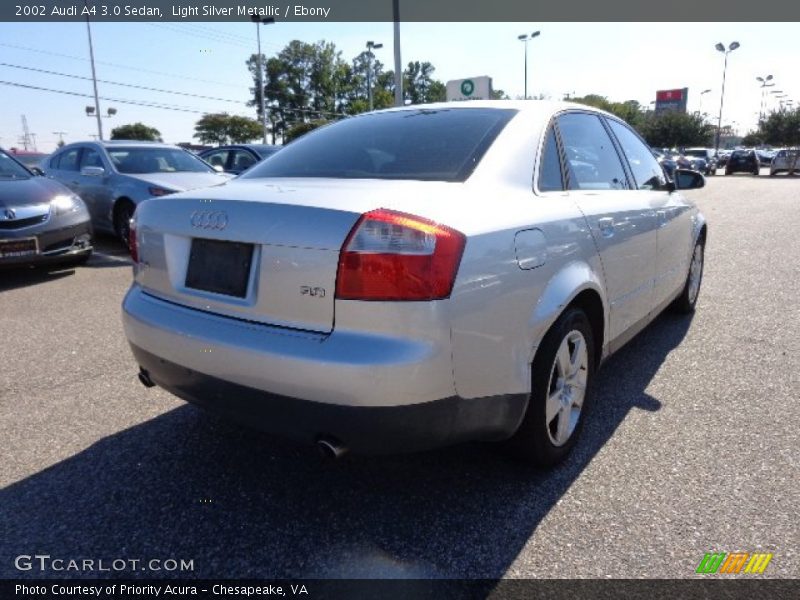 Light Silver Metallic / Ebony 2002 Audi A4 3.0 Sedan