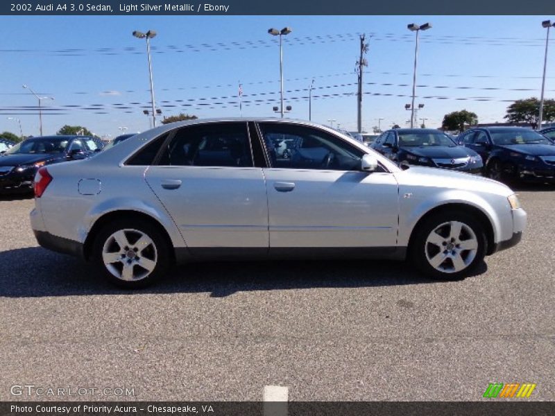 Light Silver Metallic / Ebony 2002 Audi A4 3.0 Sedan