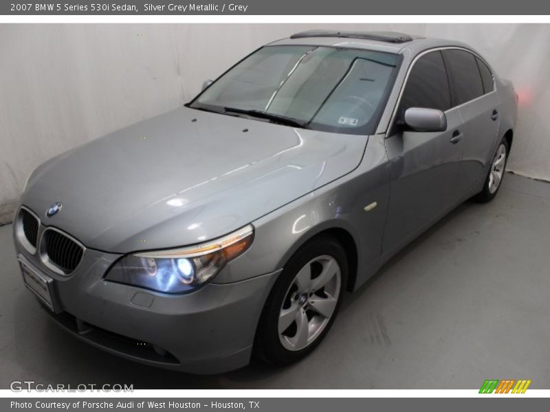 Silver Grey Metallic / Grey 2007 BMW 5 Series 530i Sedan