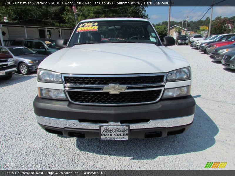 Summit White / Dark Charcoal 2006 Chevrolet Silverado 2500HD Work Truck Regular Cab 4x4