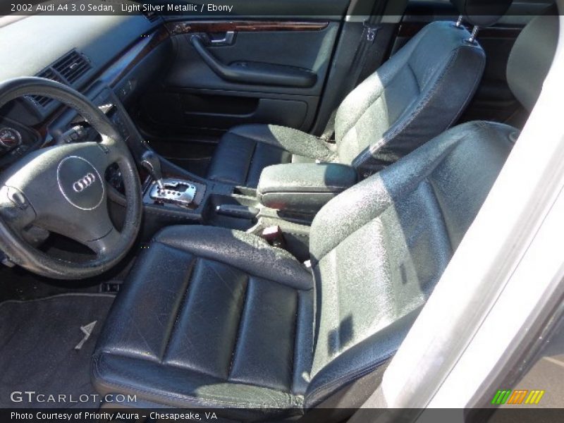 Light Silver Metallic / Ebony 2002 Audi A4 3.0 Sedan