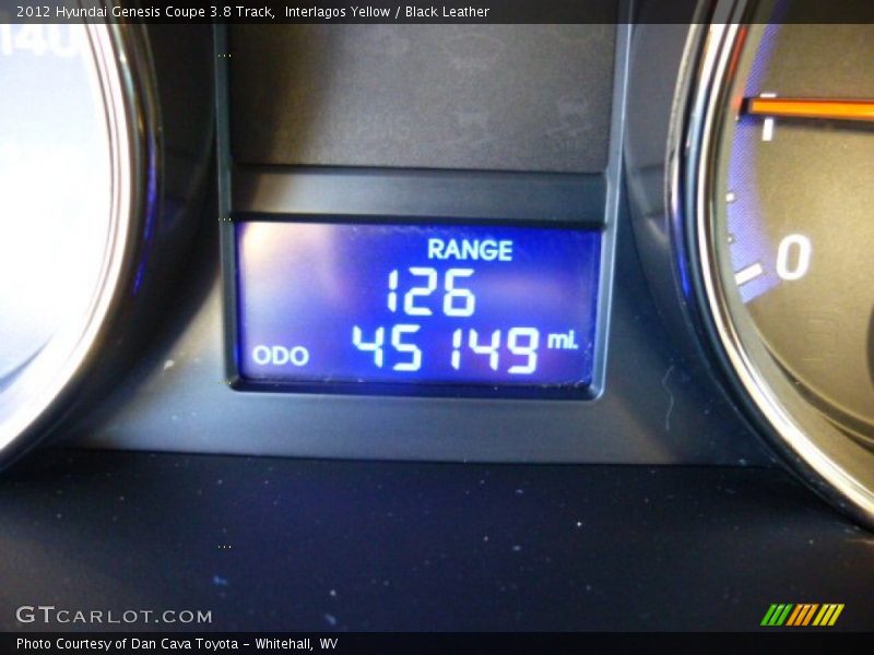Interlagos Yellow / Black Leather 2012 Hyundai Genesis Coupe 3.8 Track