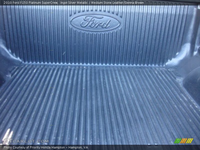 Ingot Silver Metallic / Medium Stone Leather/Sienna Brown 2010 Ford F150 Platinum SuperCrew