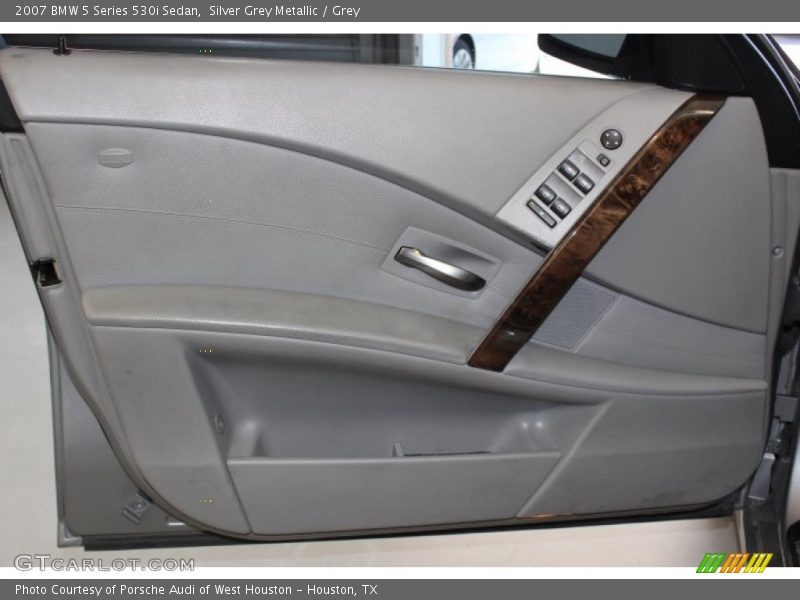 Silver Grey Metallic / Grey 2007 BMW 5 Series 530i Sedan