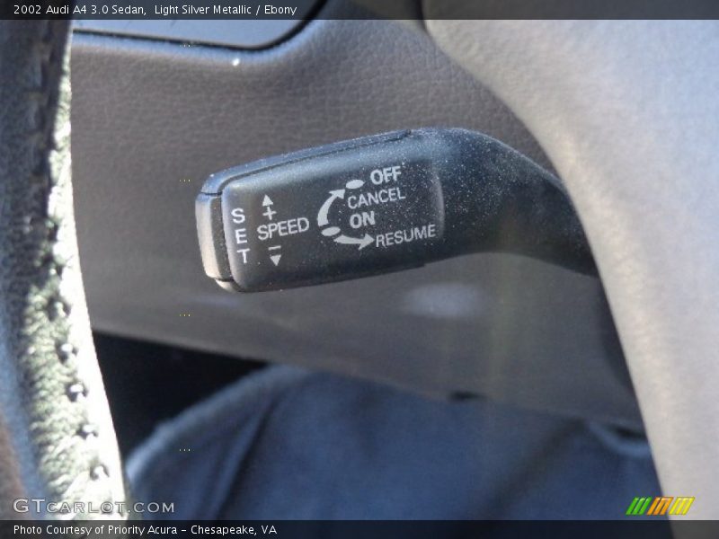 Light Silver Metallic / Ebony 2002 Audi A4 3.0 Sedan