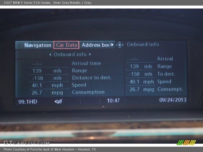 Silver Grey Metallic / Grey 2007 BMW 5 Series 530i Sedan