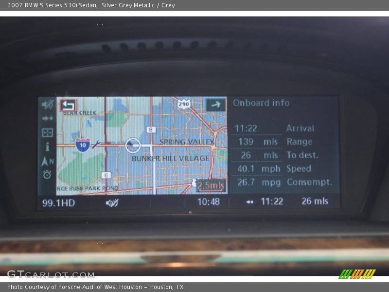 Silver Grey Metallic / Grey 2007 BMW 5 Series 530i Sedan