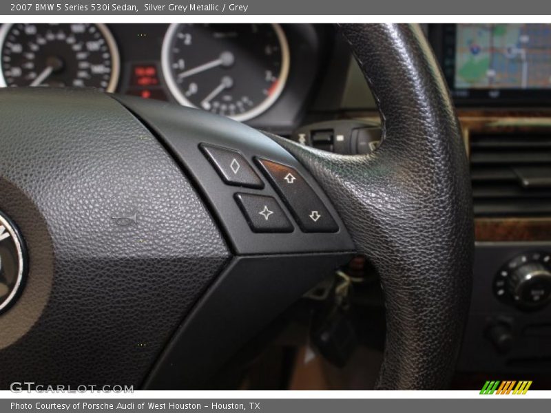 Silver Grey Metallic / Grey 2007 BMW 5 Series 530i Sedan