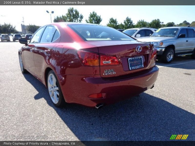 Matador Red Mica / Cashmere Beige 2006 Lexus IS 350