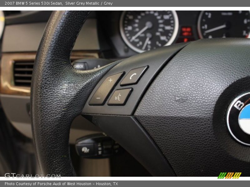 Silver Grey Metallic / Grey 2007 BMW 5 Series 530i Sedan