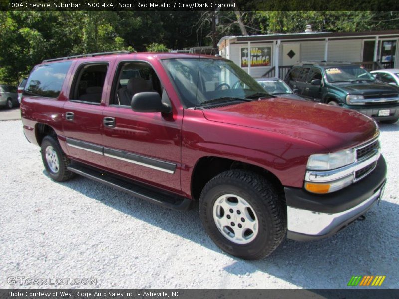 Sport Red Metallic / Gray/Dark Charcoal 2004 Chevrolet Suburban 1500 4x4