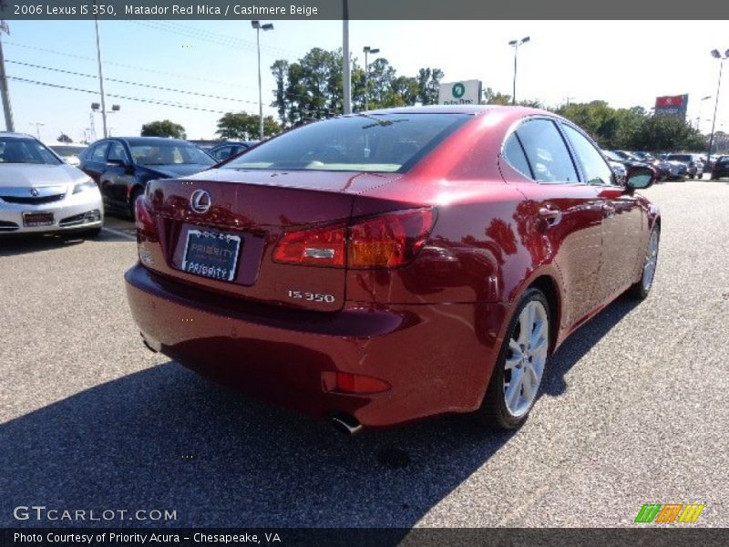 Matador Red Mica / Cashmere Beige 2006 Lexus IS 350