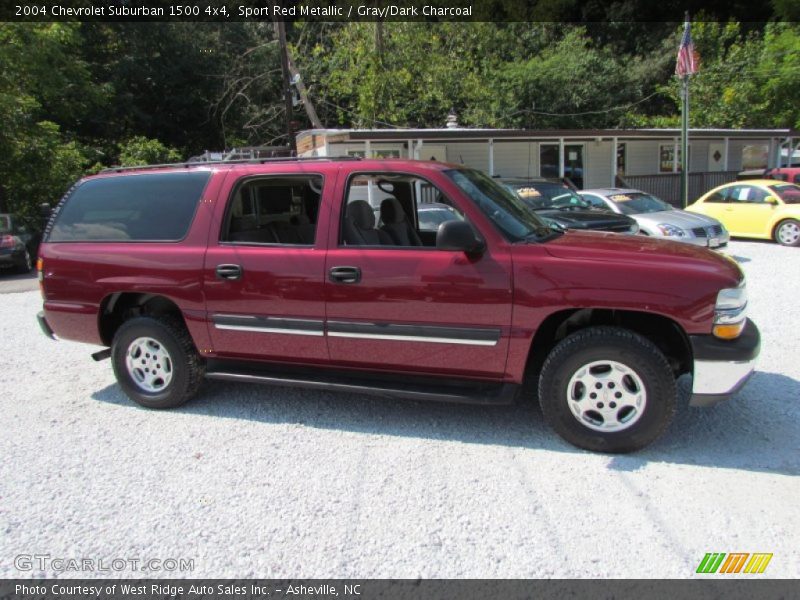 Sport Red Metallic / Gray/Dark Charcoal 2004 Chevrolet Suburban 1500 4x4