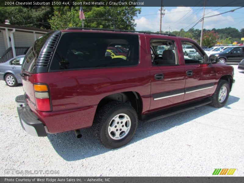 Sport Red Metallic / Gray/Dark Charcoal 2004 Chevrolet Suburban 1500 4x4