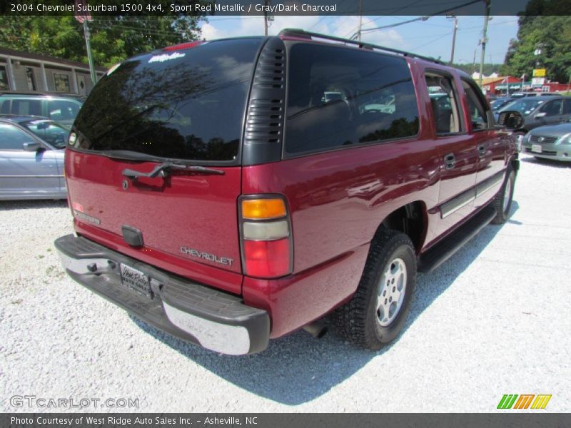 Sport Red Metallic / Gray/Dark Charcoal 2004 Chevrolet Suburban 1500 4x4