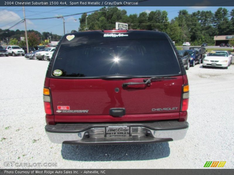 Sport Red Metallic / Gray/Dark Charcoal 2004 Chevrolet Suburban 1500 4x4
