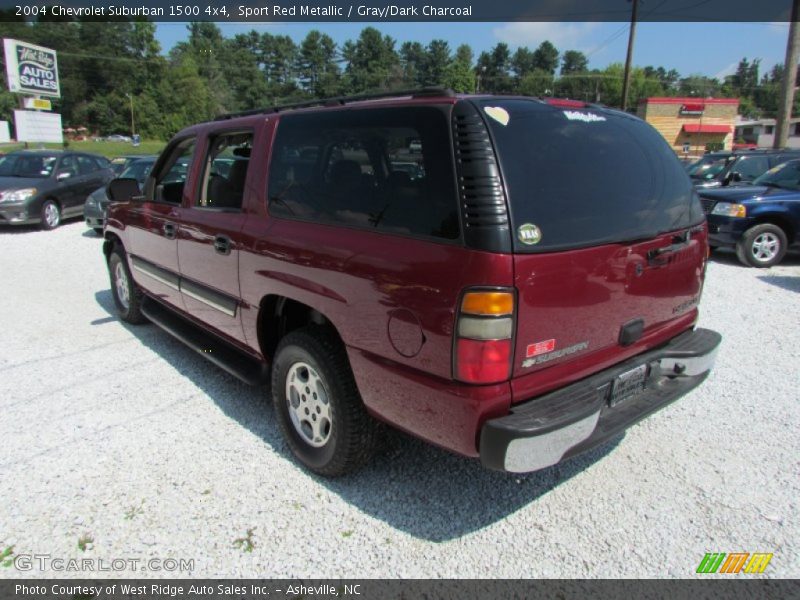 Sport Red Metallic / Gray/Dark Charcoal 2004 Chevrolet Suburban 1500 4x4
