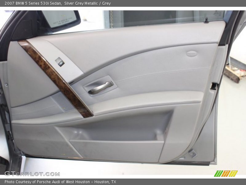 Silver Grey Metallic / Grey 2007 BMW 5 Series 530i Sedan