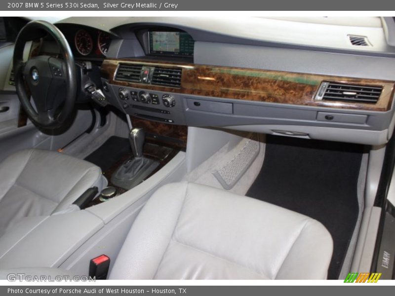 Silver Grey Metallic / Grey 2007 BMW 5 Series 530i Sedan